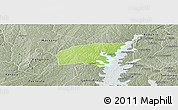 Physical Panoramic Map of Kounahiri, semi-desaturated