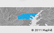 Political Panoramic Map of Kounahiri, desaturated