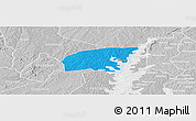 Political Panoramic Map of Kounahiri, lighten, desaturated