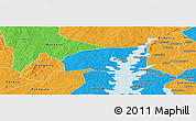Political Panoramic Map of Kounahiri