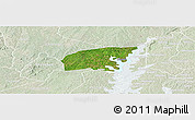 Satellite Panoramic Map of Kounahiri, lighten