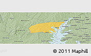 Savanna Style Panoramic Map of Kounahiri