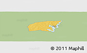 Savanna Style Panoramic Map of Kounahiri, single color outside
