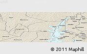 Shaded Relief Panoramic Map of Kounahiri