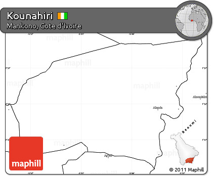 Blank Simple Map of Kounahiri