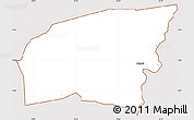 Classic Style Simple Map of Kounahiri, cropped outside