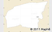 Classic Style Simple Map of Kounahiri, single color outside