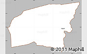 Gray Simple Map of Kounahiri, cropped outside