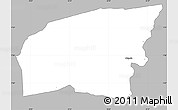 Gray Simple Map of Kounahiri, single color outside