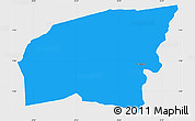 Political Simple Map of Kounahiri, single color outside