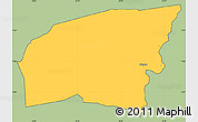 Savanna Style Simple Map of Kounahiri, cropped outside