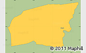 Savanna Style Simple Map of Kounahiri, single color outside