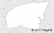 Silver Style Simple Map of Kounahiri, cropped outside