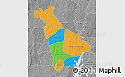 Political Map of Mankono, desaturated