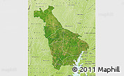 Satellite Map of Mankono, physical outside
