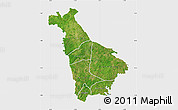 Satellite Map of Mankono, single color outside