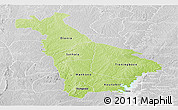 Physical Panoramic Map of Mankono, lighten, desaturated