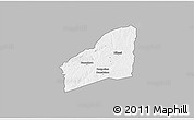 Gray 3D Map of Sarhala, single color outside
