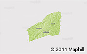 Physical 3D Map of Sarhala, cropped outside