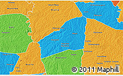 Political 3D Map of Sarhala