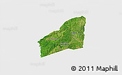 Satellite 3D Map of Sarhala, single color outside