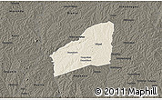Shaded Relief 3D Map of Sarhala, darken