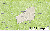 Shaded Relief 3D Map of Sarhala, physical outside