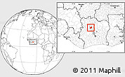 Blank Location Map of Sarhala, highlighted parent region