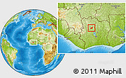 Physical Location Map of Sarhala