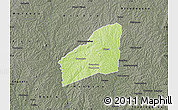 Physical Map of Sarhala, darken, semi-desaturated