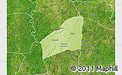 Physical Map of Sarhala, satellite outside