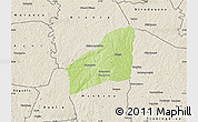 Physical Map of Sarhala, shaded relief outside