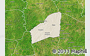 Shaded Relief Map of Sarhala, satellite outside