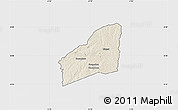 Shaded Relief Map of Sarhala, single color outside