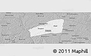 Gray Panoramic Map of Sarhala