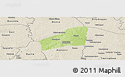 Physical Panoramic Map of Sarhala, shaded relief outside