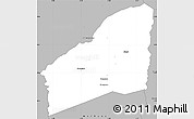 Gray Simple Map of Sarhala