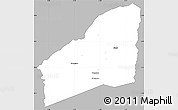 Gray Simple Map of Sarhala, single color outside