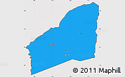 Political Simple Map of Sarhala, cropped outside