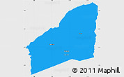 Political Simple Map of Sarhala, single color outside