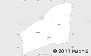 Silver Style Simple Map of Sarhala