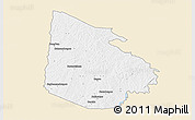 Classic Style 3D Map of Tieningboue, single color outside