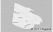 Gray 3D Map of Tieningboue, single color outside