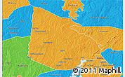 Political 3D Map of Tieningboue