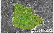 Satellite 3D Map of Tieningboue, desaturated