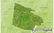 Satellite 3D Map of Tieningboue, physical outside