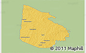 Savanna Style 3D Map of Tieningboue, single color outside