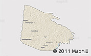 Shaded Relief 3D Map of Tieningboue, single color outside