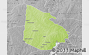 Physical Map of Tieningboue, desaturated