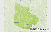 Physical Map of Tieningboue, lighten